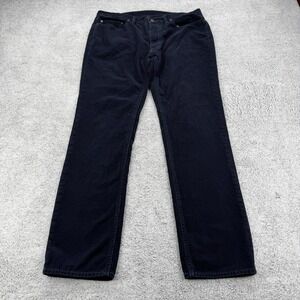 Polo Ralph Lauren Corduroy Pants Mens 36x32 Navy Blue Straight 5 Pocket Preppy